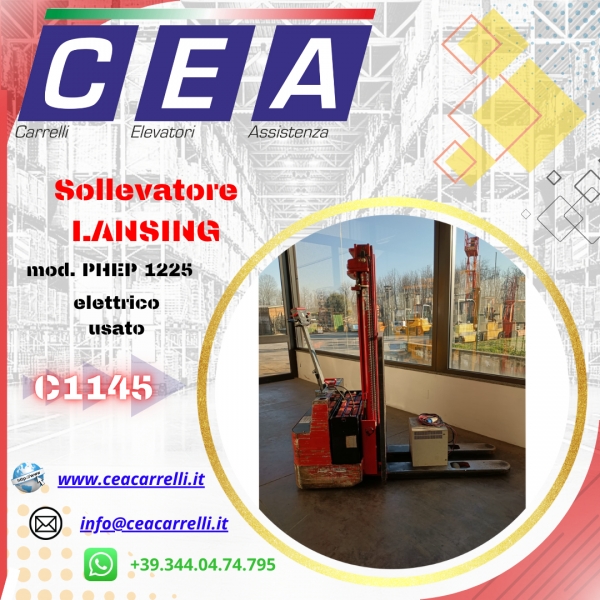 C1145 - Sollevatore elettrico usato - LANSING PHEP 125