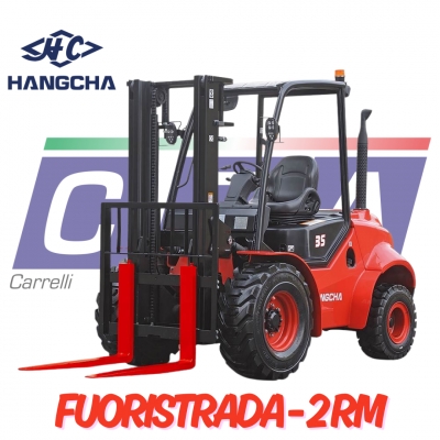 HANGCHA - CARRELLO ELEVATORE FRONTALE FUORISTRADA DIESEL 2  RM (25-35Q)