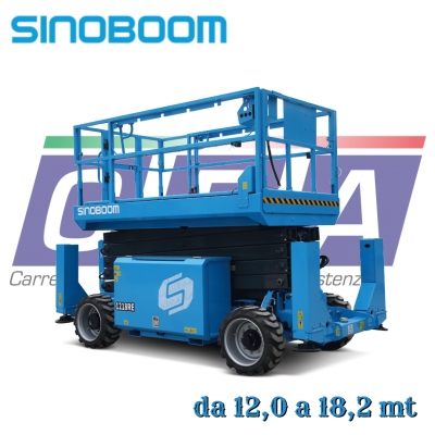SINOBOOM - PIATTAFORME SEMOVENTI ELETTRICHE A FORBICE - DA CANTIERE